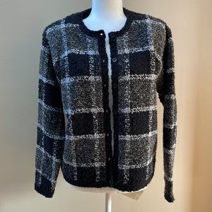 Vintage Paul Harris Design Wool Blend Button Down Sweater Cardigan